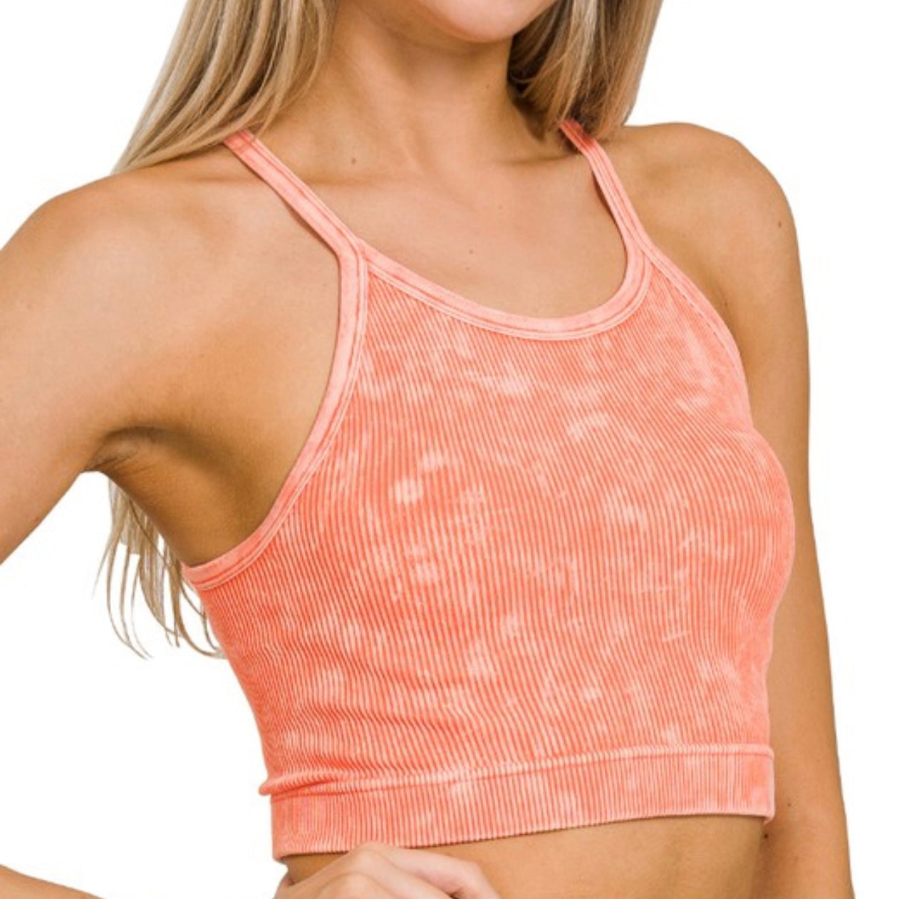 Everyday Ribbed Halter Bralette (unpadded)