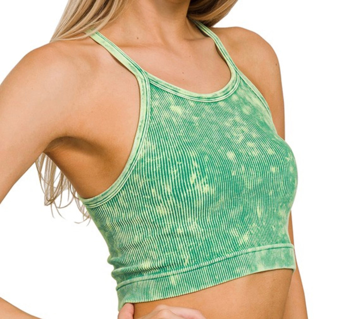 Everyday Ribbed Halter Bralette (unpadded)