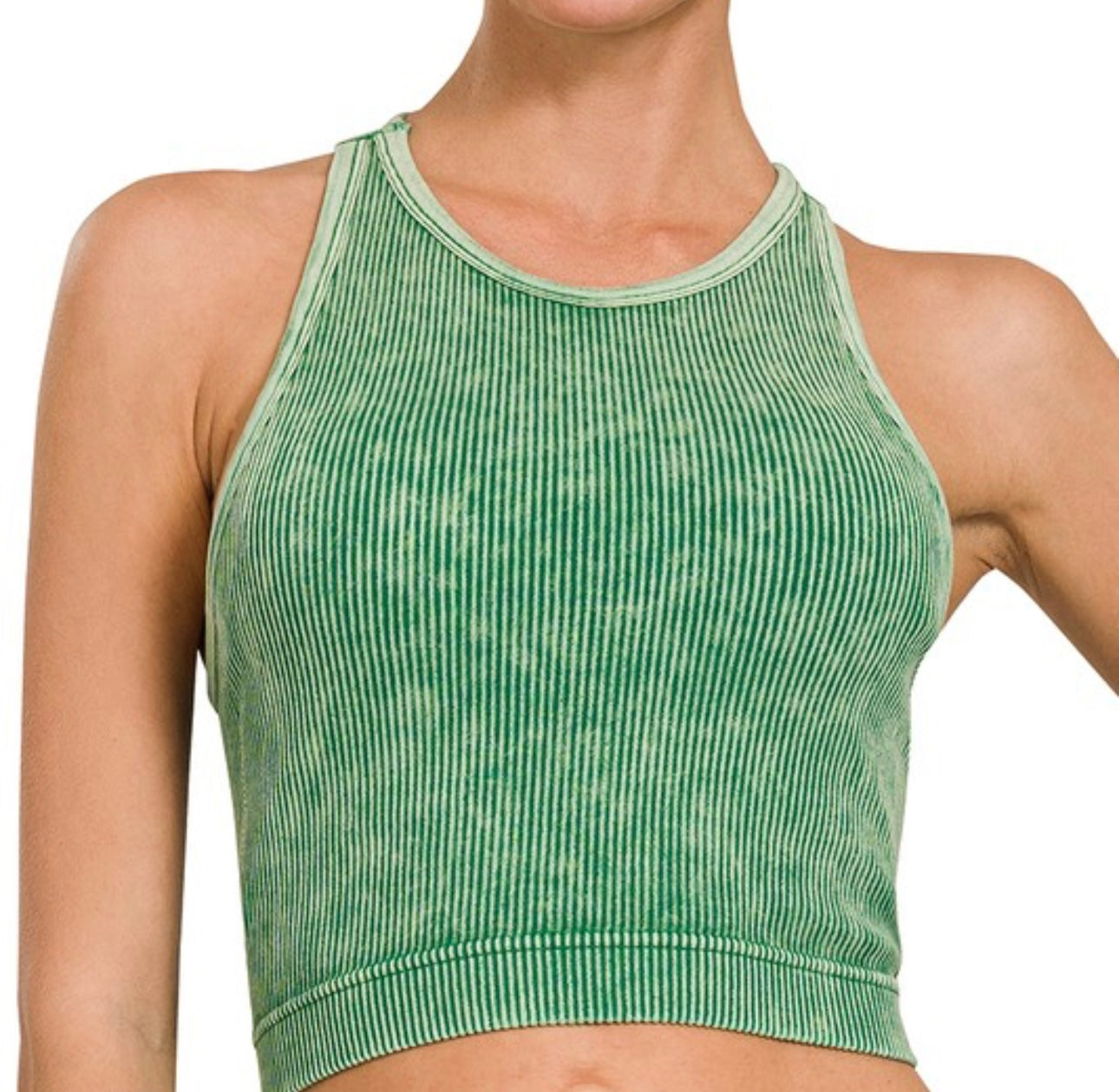 Everyday Ribbed Halter Bralette (padded)
