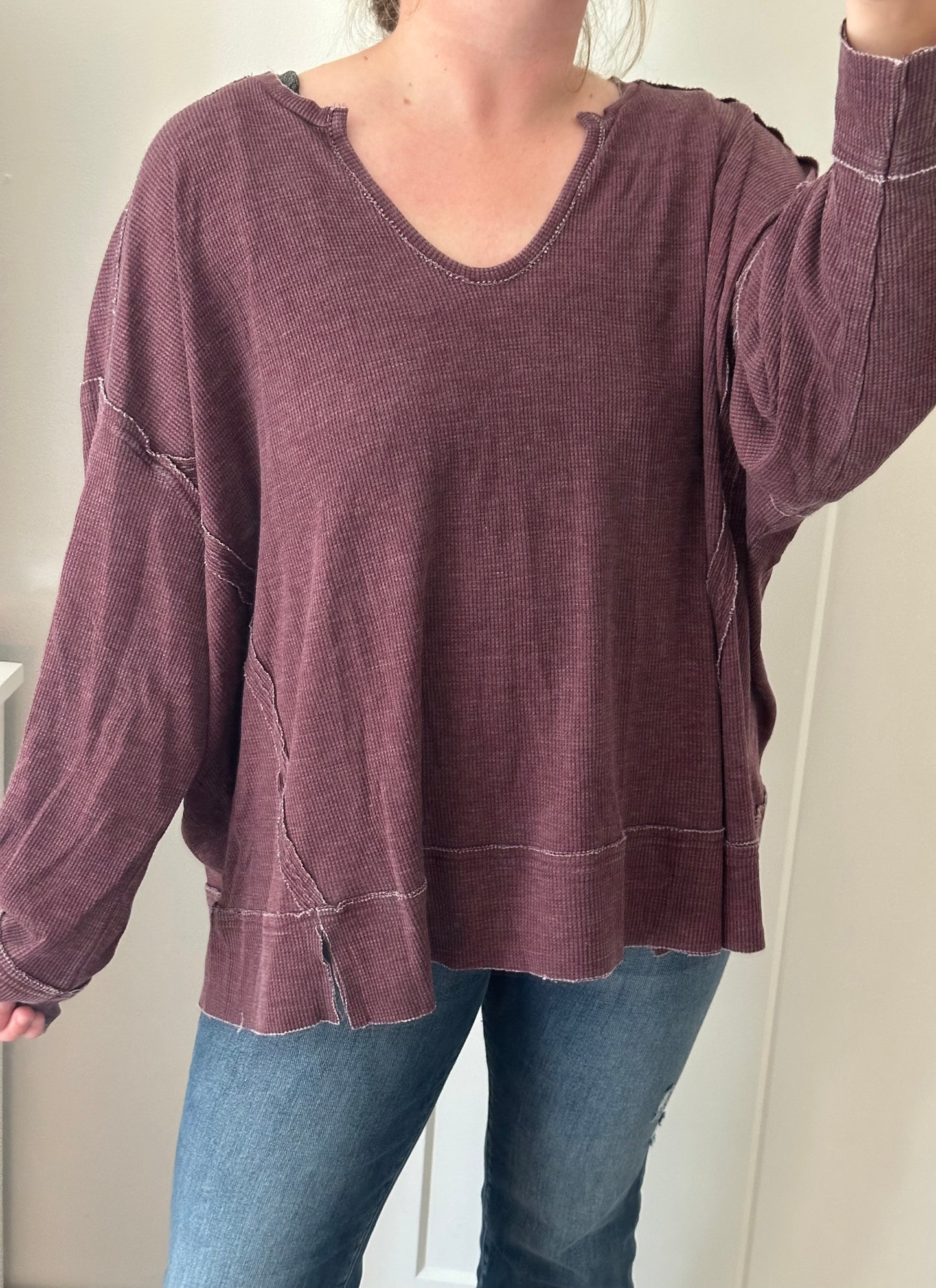 Lux Oversized Top (plum)