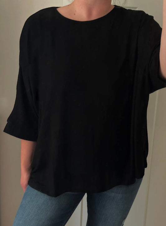 Tatum Oversized Top (black)