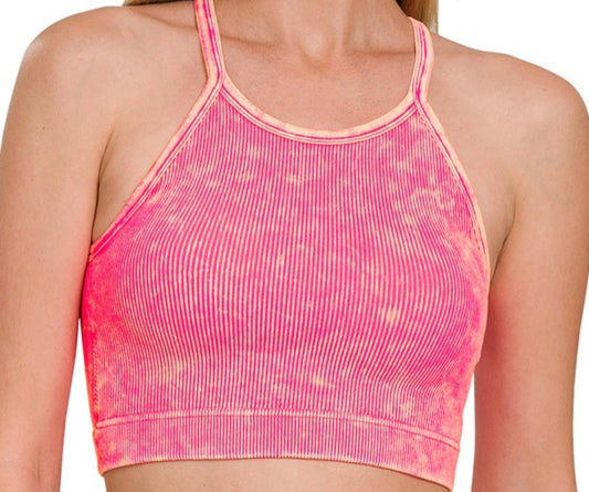 Everyday Halter Ribbed Bralette (padded)