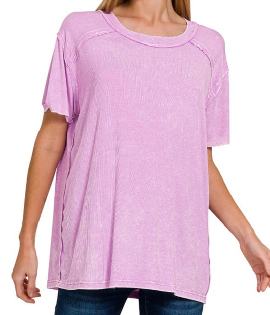 Charli Basic Tee (mauve)